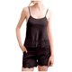 thumbnail image 1 of Mujeres Seda Pijamas Conjunto Pantalones Cortos Suspendente Casual V-Cuello Camisola Superior, Hielo Seda Encaje Recorte de Dos Piezas de Ropa de Dormir, Pijama Suave Conjunto para las Mujeres con Su, 1 of 6