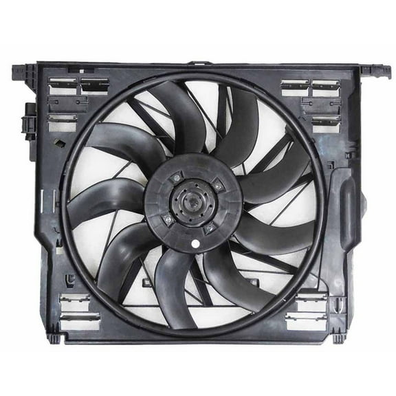 Agility Auto Parts 6010039 Dual Radiator and Condenser Fan Assembly for BMW Specific Models