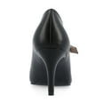 thumbnail image 4 of Journee Womens Sidney Narrow Width Pointed Toe Mid Heel Pumps, 4 of 10