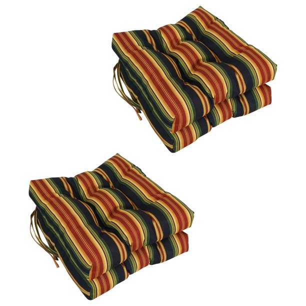 Cojines Blazing Needles para sillas de exterior, 41 x 41 x 9 cm, paquete de 4