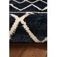 thumbnail image 4 of Marrakech Zag Blue Rug 5x7 Modern Moroccan Design Soft Microfiber Polyester, 4 of 6