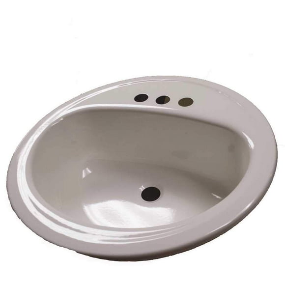 Lavabo de baño Bootz 021-2437-00 redondo de acero, 48 cm, blanco