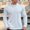 White(New), variant on PNTUTB Men Fashion Solid Color Slim Casual Side Zipper Pullover Long Sleeved Round Neck Base Top