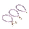 thumbnail image 3 of Pearl Wristlet Strap Bracelet,3Pcs Pearl Key Chain Pearl Phone Chain Pearl Hand Wrist Lanyard Leading Edge Technology, 3 of 12