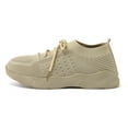 thumbnail image 3 of CAICJ98 Running Shoes Womens Women Canvas Mules Memory Foam Clipper Fashion Sneakers Comfortable Slip-On Mule Holiday Shoes,Khaki, 3 of 5