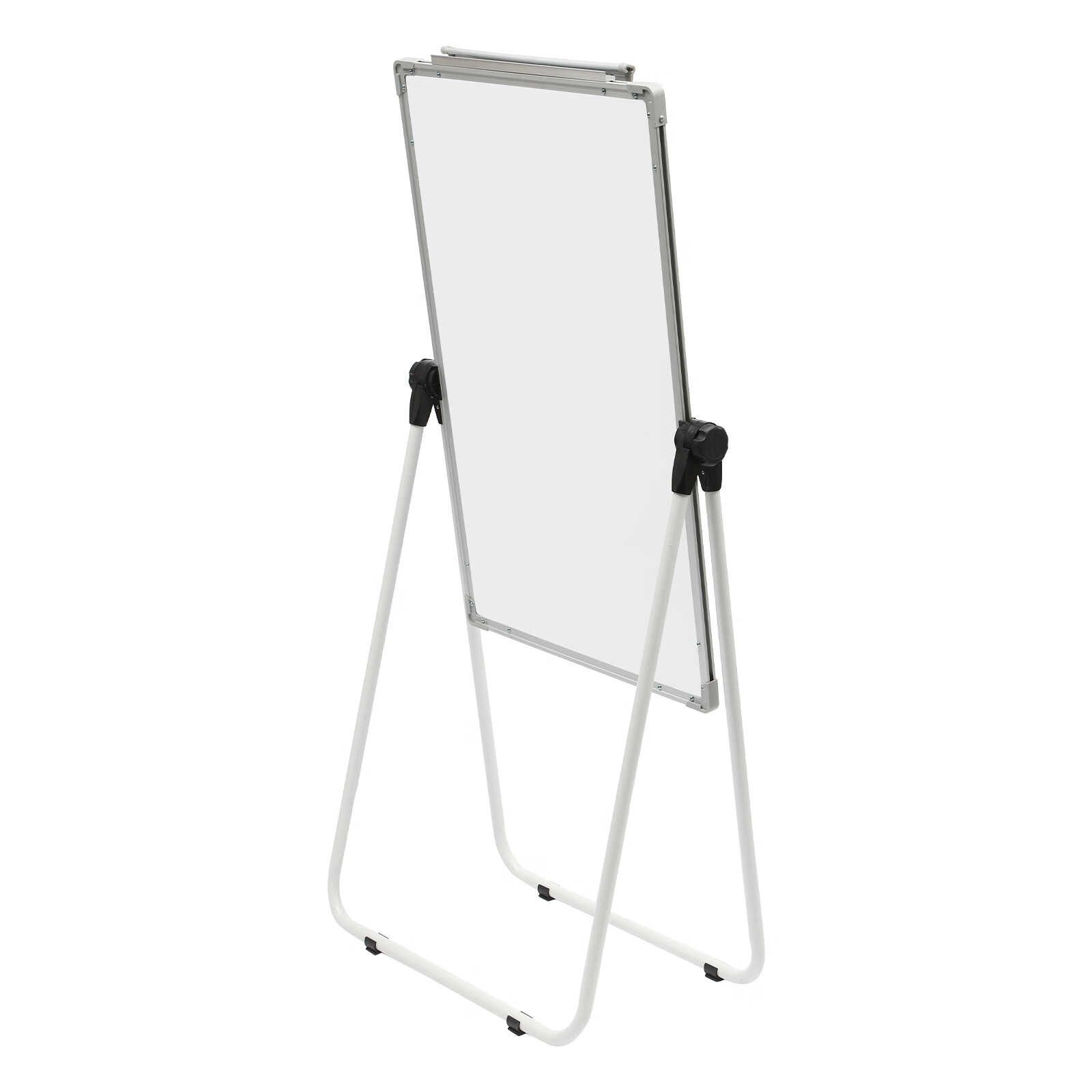 Loyalheartdy 36x24In Portable Whiteboard Double Sided Magnetic Dry Erase Board Standing Adjustable White Board w/Marker Pen, White