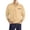 a-Khaki21, variant on FINALGANG Mens Solid Color Long Sleeve Polo Shirt With Pocket Button Down Casual Loose Fit Shirt For Daily Business Streetwear White M