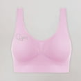 thumbnail image 7 of LangJing Womens Wireless Bras, Ladies Traceless Comfortable 1piece No Steel Ring Breathable Gathering Bra Woman Underwear Pink,XL, 7 of 7