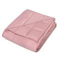 thumbnail image 4 of Gymax Weighted Blanket 15 lbs 60'' x 80'' Cooling Luxury Cooler Version Pink, 4 of 8