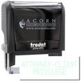 thumbnail image 1 of Large Self-Inking Attorney Client Privilege Stamp, Trodat Printy 4913, Press and Print Stamping, Impression Size 7/8" x 2-1/4", Up to 10,000 Impressions - Mint Green Ink, 1 of 10