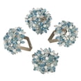 thumbnail image 3 of Saro Lifestyle Beaded Floral Napkin Ring (Set of 4), 3 of 4