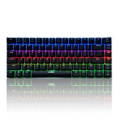 AJAZZ AK33 Linear Action Mechanical Keyboard Gaming E-sport LED Colorful Keyboard 82 Keys USB Wired Anti-Ghosting for PC Notebook Laptop (Best Mechanical Keys For Gaming)