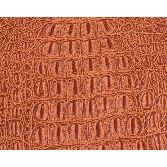 Burlap Fabrics Gator Faux Leather Rawhide - 54 Inch Wide Premium Embossed Sold by the Yard