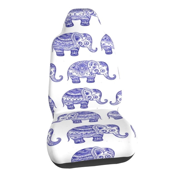 Flannel Plush Elephant Car Seat Covers Stretch Car Seat Protectors Universal Fit