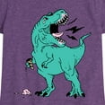 thumbnail image 3 of Instant Message - Trex Ice Cream - Toddler & Youth Girls Short Sleeve Graphic T-Shirt, 3 of 6
