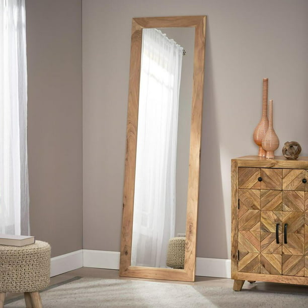 Standing Mirror Modern Rustic With, Standing Mirror Wooden Frame