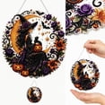 thumbnail image 5 of Halloween Diamond Art Hanging Kits for Adults Beginners, DIY 5D Crystal Diamond Painting Ornament Kit with Acrylic Hanging Plate, Halloween Decor Wall Art Craft Gift, 5 of 9