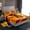 Orange 04, variant on Feelyou Fall Autumn Pumpkin Bed Sheets, Marple Leaves Plant King Sheets, 4pcs