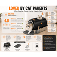 thumbnail image 6 of Roomisland Stainless Steel Litter Box with Lid, XL Covered Metal Cat Litter Box, High Sided Anti-Leak Design, No Odor, Easy Clean, Front & Top Entry with Scoop & Mat, 6 of 12