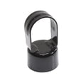 thumbnail image 4 of Plum Accessories Tapas de bucle para valla de eslabones de cadena negros | Tapa del riel superior del ojo | 2"" (1 7/8"" OD) x 1 5/8"" (Paquete de 10 tapas), 4 of 5
