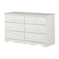 thumbnail image 2 of South Shore Summer Breeze 6-Drawer Dresser for Child, in White Pine, 2 of 14