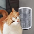 thumbnail image 7 of LQQBOX 2 Pack Self Grooming Cat Brush - Wall Corner Scratcher with Massage Combs for Long and Short Fur Cats, Kittens (Grey), 7 of 7