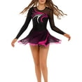 thumbnail image 5 of ZDHoor Ice Figure Skating Dress Women Skate Competition Custume Performance Ballet Lyrical Dance Dress Hot Pink S, 5 of 6