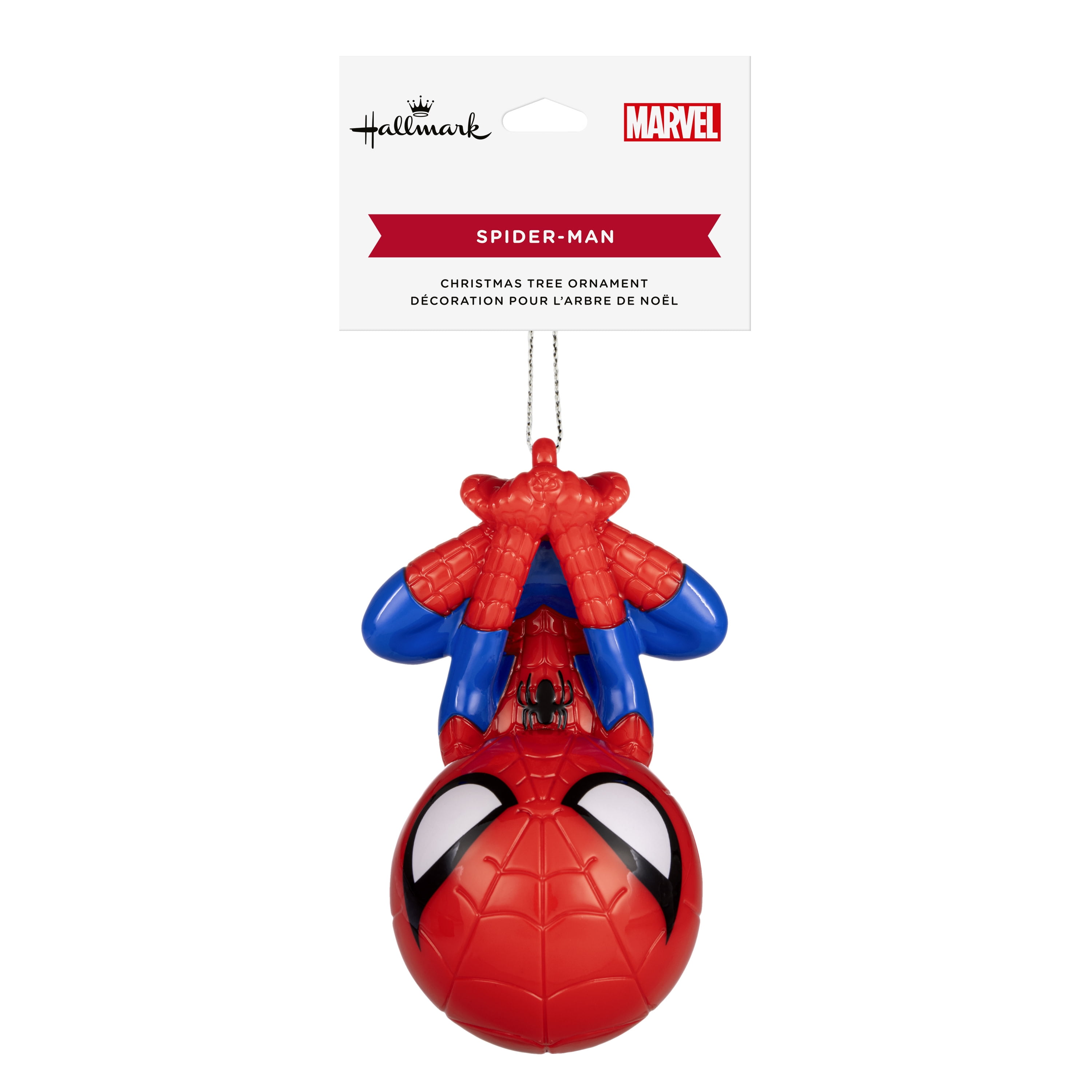 Hallmark Christmas Ornament (Marvel Spider-Man, Shatterproof), 1 Count