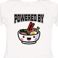 thumbnail image 4 of Inktastic Powered By Ramen Cute Noodles Boys or Girls Long Sleeve Baby Bodysuit, 4 of 5