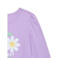thumbnail image 2 of Garanimals Toddler Girl Long Sleeve Graphic T-Shirt, Sizes 18M-5T, 2 of 3