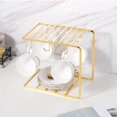 thumbnail image 4 of Minimalist Geometric 6 Cup Drying Rack Stand Metal cup holder for Mug Tree Drying Organizer, 4 of 9