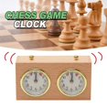 thumbnail image 3 of Temporizador de ajedrez de madera Juego de competición de torneo Reloj de ajedrez Temporizador Regalo Accesorio mecánico de cuerda, 3 of 5