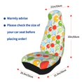 thumbnail image 5 of JUNZAN Colorful Ping Pong Rackets1 Print 2pcs Seat Covers,Universal Fit Sedans,Cars,Vans,SUV,Truck, 5 of 7