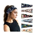 thumbnail image 1 of Whataatahia Paquete de 6 diademas para yoga, correr, deportes, entrenamiento, bandas para el cabello para mujer, 1 of 7
