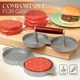 thumbnail image 7 of Alpine Cuisine Burger Press with Wood Handle, Hamburger Press Patty Maker, Non-Stick & Easy to Clean, Suitable for Meat Grill Press Beef Cheese Veggie Burger Maker for Grill Griddle Barbecue, 7 of 7