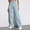 Light Blue, variant on BRGZLK Women's Wide Leg Jeans High Waisted Stretchy Straight Leg Button Zipper Jeans Loose Trendy Denim Pants With Pocket Black M