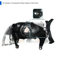 thumbnail image 4 of Spec-D Tuning Chrome Housing Clear Lens Headlights Compatible with 1997-2004 Dodge Dakota, 1998-2003 Dodge Durango, L+R Pair 1PC Style Head Light Lamp Assembly, 4 of 6