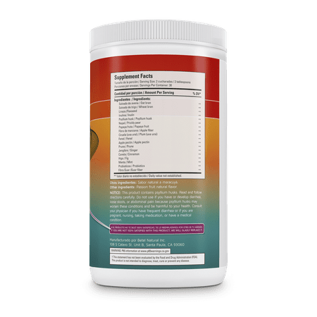 Daily Fibra Suave Formula / Gentle Formula - Gentle Fiber Cleanse - Betel Natural (Passion Fruit)