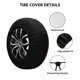 thumbnail image 2 of Fotbe Forest Maple Leaf Husky Funda de Llanta de Repuesto con Estampado, Engrosada, Ajuste Universal para Jeep, Remolque, RV, SUV, Camión-14 inch, 2 of 6