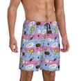 thumbnail image 2 of Sikiie Bees And Daisies Striped Mens Pajama Shorts, Lightweight Lounge Pant with Pockets Soft Sleep Pj Shorts for MenMedium, 2 of 6