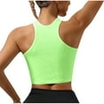 thumbnail image 4 of ZyeKqe Tank Tops for Women Racerback Sleeveless Cropped Athletic Shirts Ribbed Knit Crewneck Slim Fitted Yoga Top, 4 of 4