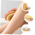 thumbnail image 4 of Cepillo corporal de cerdas naturales de jabalí con mango largo para exfoliación profunda y masaje, tanto en seco como en húmedo., 4 of 5