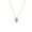 10K White Gold, variant on Fine Jewelry 10K White Gold Round-shape Lab Grown Diamond Cluster Pendant with Silver Cable Chain Nacklace (3/8 cttw, D-F Color, VS1 Clarity) 18"