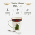 thumbnail image 3 of Spode Christmas Tree Mug & Spoon Set, 14 Oz Porcelain Mug for Coffee, Tea, Milk, Hot Cocoa - Festive Gift Box - Dishwasher & Microwave Safe - Holiday Collection Design for Gifting (Tartan), 3 of 7