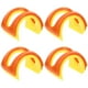 thumbnail image 1 of KAKOWELY 24 soportes para tacos con forma ondulada, fáciles de llenar, para comida mexicana, para restaurantes, cafeterías y bares (colores variados), 1 of 4