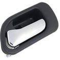 thumbnail image 3 of Interior Door Handle Compatible with 2001-2006 Acura MDX Rear, Driver Side Gray bezel with chrome lever, 3 of 3