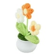 thumbnail image 4 of Bgsha Handwoven Wool Crochet Puff Flower Pot: A Timeless,Low-maintenance Home Decor!, 4 of 10