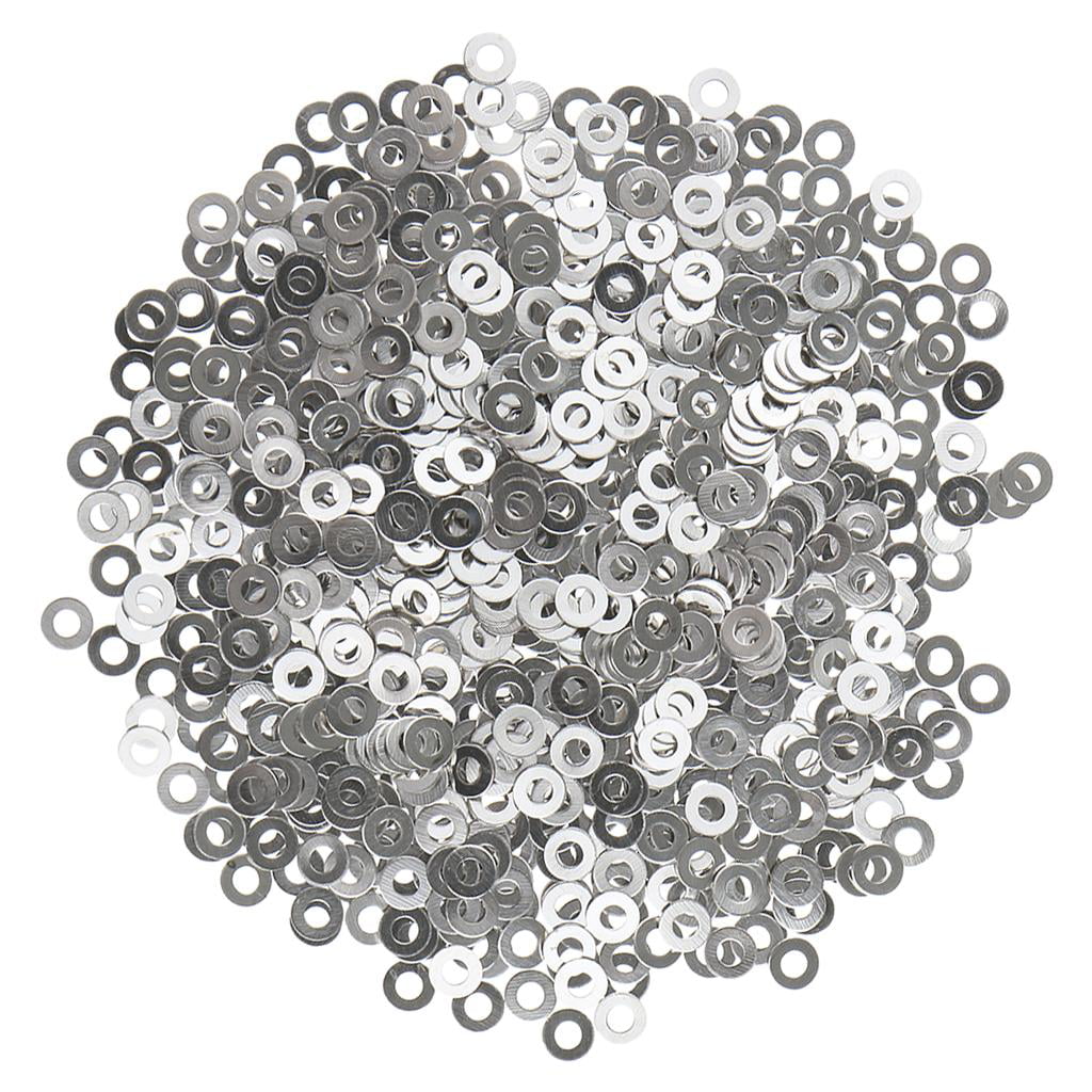 2000 Pieces Steel Metric Flat Washers For Frameless Eyeglass Glasses Repair 