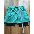 thumbnail image 3 of Men's Running Fitness Shorts Double Layers Quick Drying Running Workout Shorts with Pockets, Athletic Stealth Short Gym Training Pants, 3 of 4