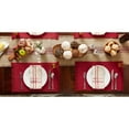 thumbnail image 5 of DII Variegated Tango Red Fringe Placemat (Set of 6), 5 of 6